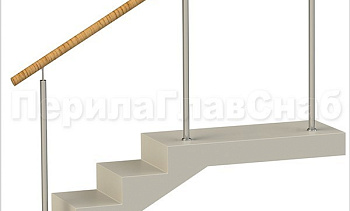 Нержавеющие ограждения без ригелей с пластиковым поручнем в Москве. Готовые проекты ПерилаГлавСнаб