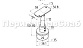 Наконечник регулируемый по высоте на стойку Ø38.1х1.5 мм, с регулируемым ложементом под поручень Ø50.8, литой, полированный, нержавеющий (AISI 304) k317