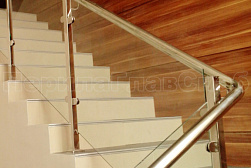 Ограждения из нержавейки со стеклом в Москве. Готовые проекты ПерилаГлавСнаб - фото 23