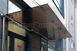 Стеклянные козырьки на вантах в Москве. Готовые проекты ПерилаГлавСнаб - фото 31