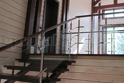 Перила и ограждения из нержавейки и дерева в Москве. Готовые проекты ПерилаГлавСнаб - фото 10