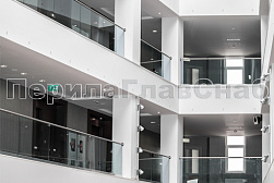 Стеклянные перила для атриумов в Москве. Готовые проекты ПерилаГлавСнаб - фото 13