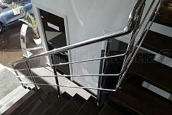 Ограждения из нержавеющей стали с тремя ригелями в Москве. Готовые проекты ПерилаГлавСнаб - фото 10