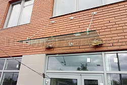 Стеклянные козырьки на вантах в Москве. Готовые проекты ПерилаГлавСнаб - фото 7