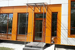 Козырьки и навесы на металлокаркасе в Москве. Готовые проекты ПерилаГлавСнаб - фото 14