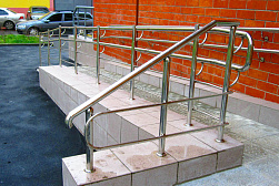 Поручни для инвалидов из нержавеющей стали в Москве. Готовые проекты ПерилаГлавСнаб - фото 16