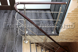 Перила и ограждения из нержавейки и дерева в Москве. Готовые проекты ПерилаГлавСнаб - фото 3