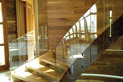 Стеклянные перила для лестниц в Москве. Готовые проекты ПерилаГлавСнаб - фото 20