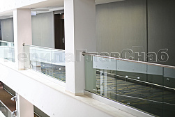 Стеклянные ограждения для торговых  и бизнес центров в Москве. Готовые проекты ПерилаГлавСнаб - фото 18