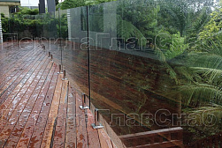 Стеклянные перила для балконов в Москве. Готовые проекты ПерилаГлавСнаб - фото 15