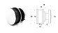 Комплект раздвижной системы для душевой, AISI 304, шлифованный t401 SSS