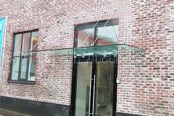 Стеклянные козырьки на вантах в Москве. Готовые проекты ПерилаГлавСнаб - фото 23