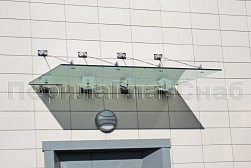 Стеклянные козырьки на вантах в Москве. Готовые проекты ПерилаГлавСнаб - фото 29