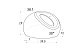 Наконечник штамп, под 30°, Ø38.1 мм, для поручня Ø38.1, золото (AISI 304) k016-88