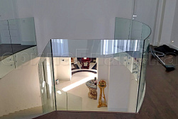 Стеклянные перила для атриумов в Москве. Готовые проекты ПерилаГлавСнаб - фото 22