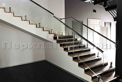 Перила на второй этаж в Москве. Готовые проекты ПерилаГлавСнаб - фото 22