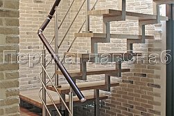 Перила и ограждения из нержавейки и дерева в Москве. Готовые проекты ПерилаГлавСнаб - фото 2