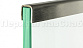 Профиль П-образный, L=2000 мм, t=1.5 мм, для стекла 16 мм, шлиф. (AISI 304) Ф-0456