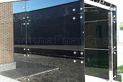 Козырьки и навесы на металлокаркасе в Москве. Готовые проекты ПерилаГлавСнаб - фото 11