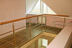 Ограждения из нержавеющей стали с тремя ригелями в Москве. Готовые проекты ПерилаГлавСнаб - фото 13