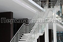 Ограждения из нержавейки со стеклом в Москве. Готовые проекты ПерилаГлавСнаб - фото 22