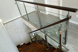 Перила и ограждения из нержавейки и дерева в Москве. Готовые проекты ПерилаГлавСнаб - фото 16