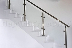 Перила на второй этаж в Москве. Готовые проекты ПерилаГлавСнаб - фото 1