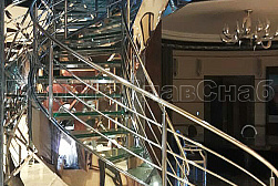 Ограждения для лестниц в Москве. Готовые проекты ПерилаГлавСнаб - фото 19