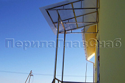 Козырьки и навесы на металлокаркасе в Москве. Готовые проекты ПерилаГлавСнаб - фото 22