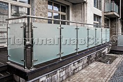 Стеклянные перила для балконов в Москве. Готовые проекты ПерилаГлавСнаб - фото 36