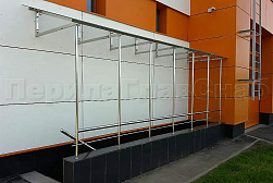 Козырьки и навесы на металлокаркасе в Москве. Готовые проекты ПерилаГлавСнаб - фото 17