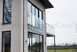 Стеклянные перила для балконов в Москве. Готовые проекты ПерилаГлавСнаб - фото 23