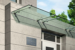 Консольные козырьки и навесы в Москве. Готовые проекты ПерилаГлавСнаб - фото 8