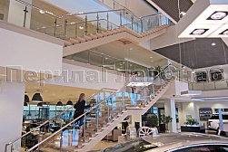 Стеклянные перила для атриумов в Москве. Готовые проекты ПерилаГлавСнаб - фото 19