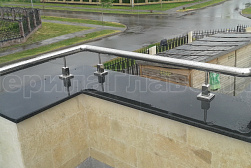 Ограждения и перила без ригелей из нержавеющей стали (без заполнения) в Москве. Готовые проекты ПерилаГлавСнаб - фото 7