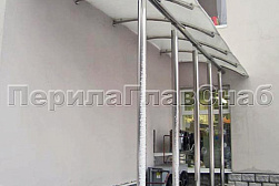 Козырьки и навесы на металлокаркасе в Москве. Готовые проекты ПерилаГлавСнаб - фото 27