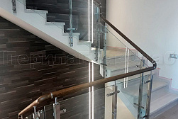 Стеклянные перила для колодезных лестниц в Москве. Готовые проекты ПерилаГлавСнаб - фото 3