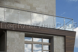 Стеклянные перила для балконов в Москве. Готовые проекты ПерилаГлавСнаб - фото 40