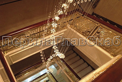 Латунные перила под золото в Москве. Готовые проекты ПерилаГлавСнаб - фото 15