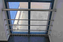 Ограждение на окна из нержавеющей стали в Москве. Готовые проекты ПерилаГлавСнаб - фото 2