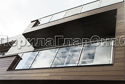 Ограждения из нержавейки со стеклом в Москве. Готовые проекты ПерилаГлавСнаб - фото 16